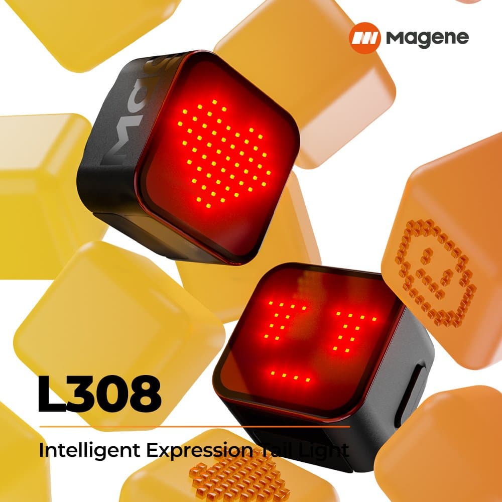 Magene L308 Luz trasera de expresión inteligente miniatura 8