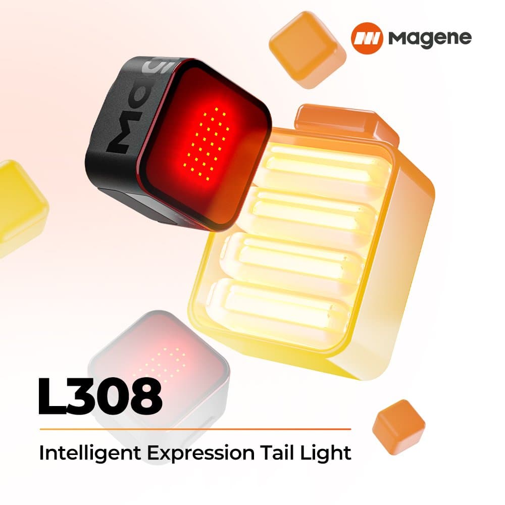 Magene L308 Luz trasera de expresión inteligente miniatura 6