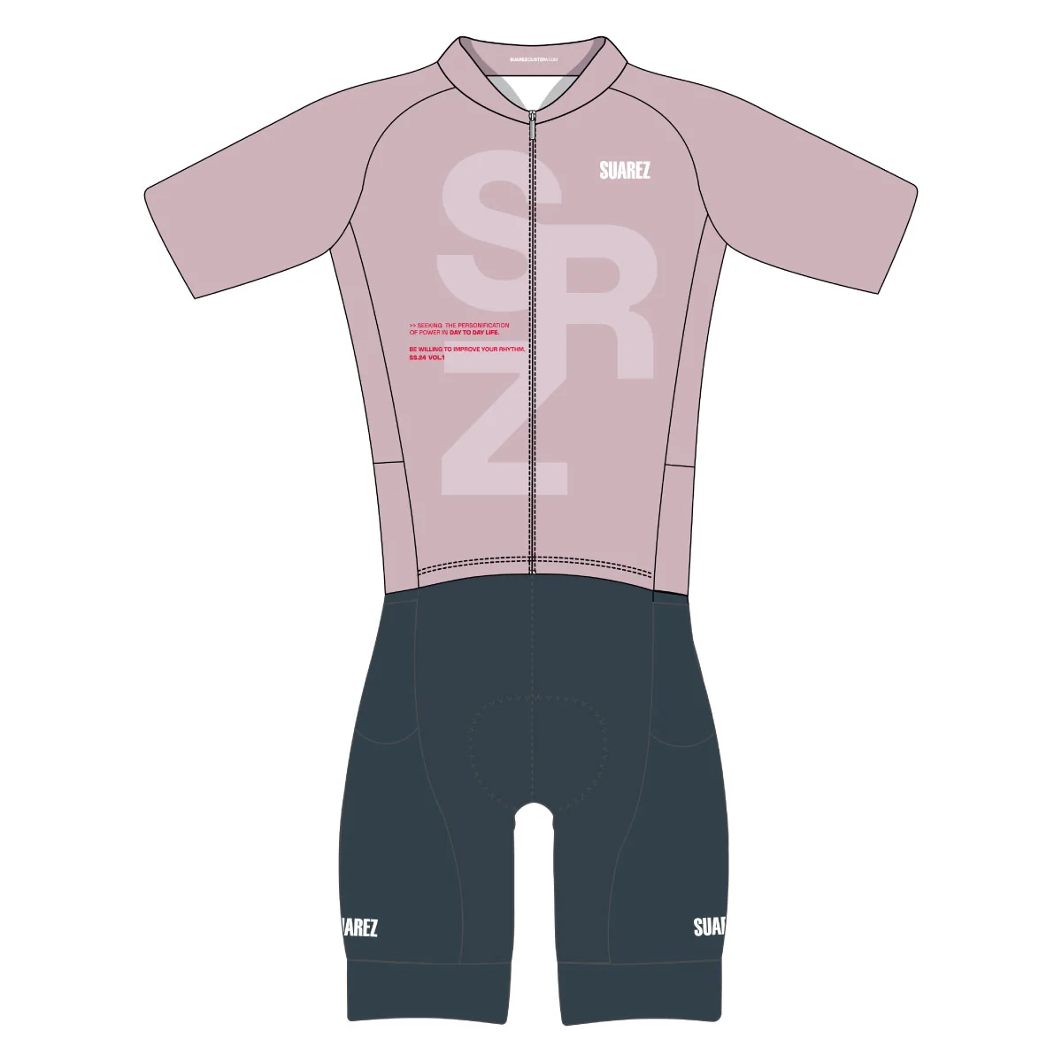 Trisuit Manga Corta Cierre Completo Performance Hombre (CORE TRI CRYSTAL ROSE 2.6)